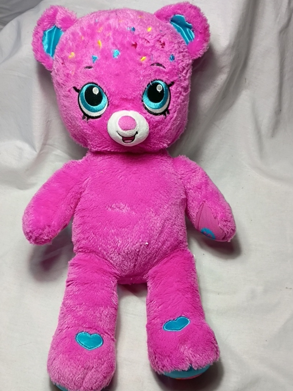 EUC Build A Bear Shopkins D’Lish Donut Plush Stuffed Animal Pink Dlish 2017
